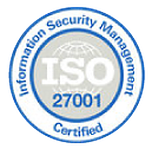 ISO 27001 Information Security Management certified